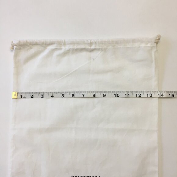 Balenciaga 25"x14" Dust Bag Rectangular Ivory Cotton Drawstring Authentic - Picture 8 of 10